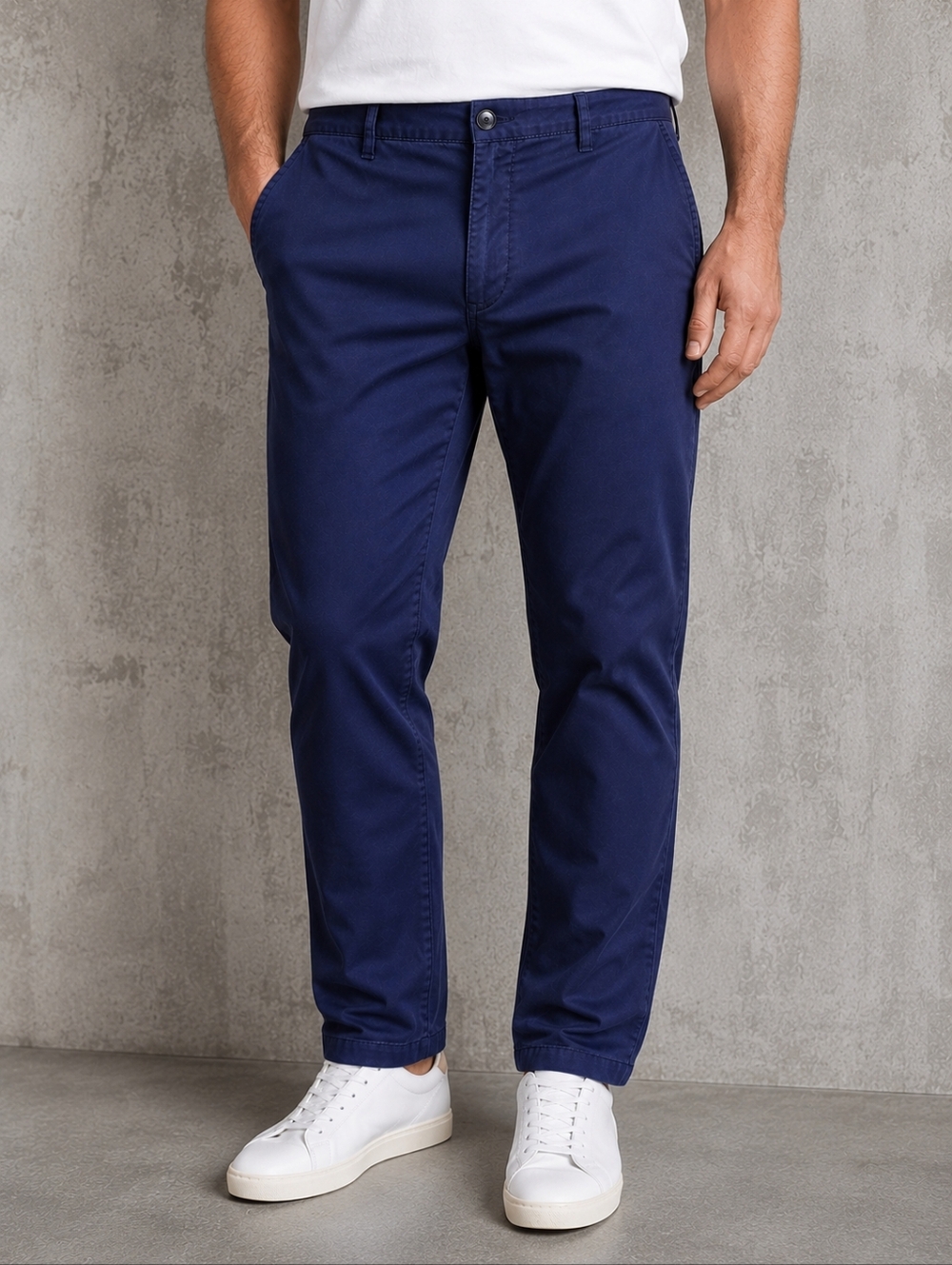 Hugo Boss Men’s Navy Stretch Chino Pants Slim Fit Business Casual 34R Preppy